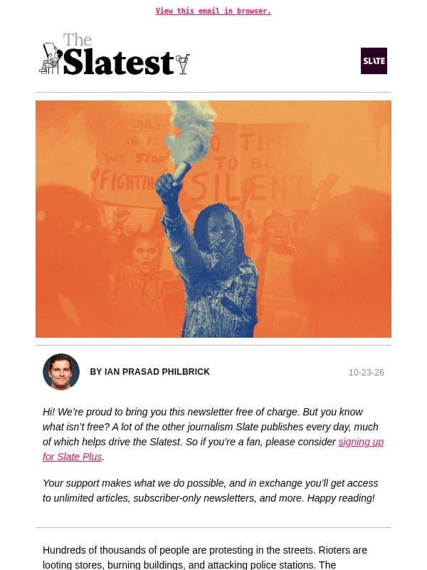A warning from France email from Slate