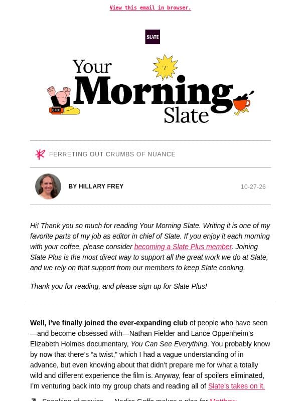 Matthew McConaughey should go back to what he does best email from Slate