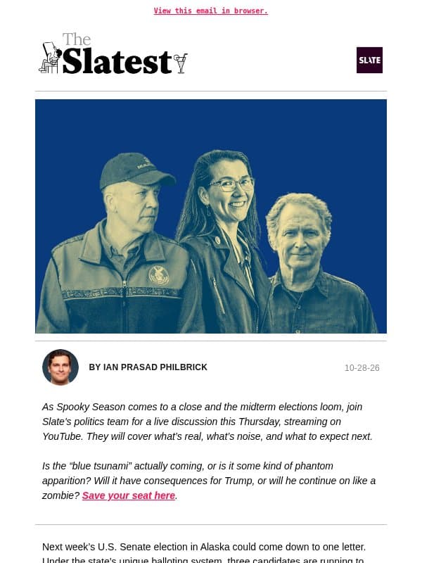 WTF is going on in Alaska? email from Slate