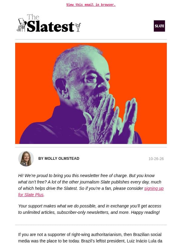 The far right just took a giant tropical L email from Slate