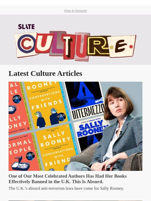 One of Our Most Celebrated Authors Has Had Her Books Effectively Banned in the U.K. This Is Absurd. email from Slate