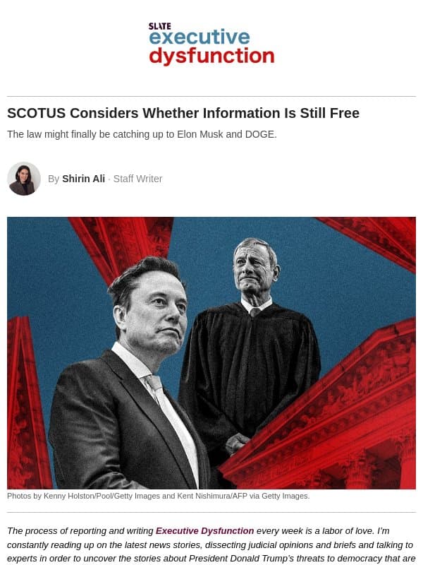 The law might finally be catching up to DOGE email from Slate