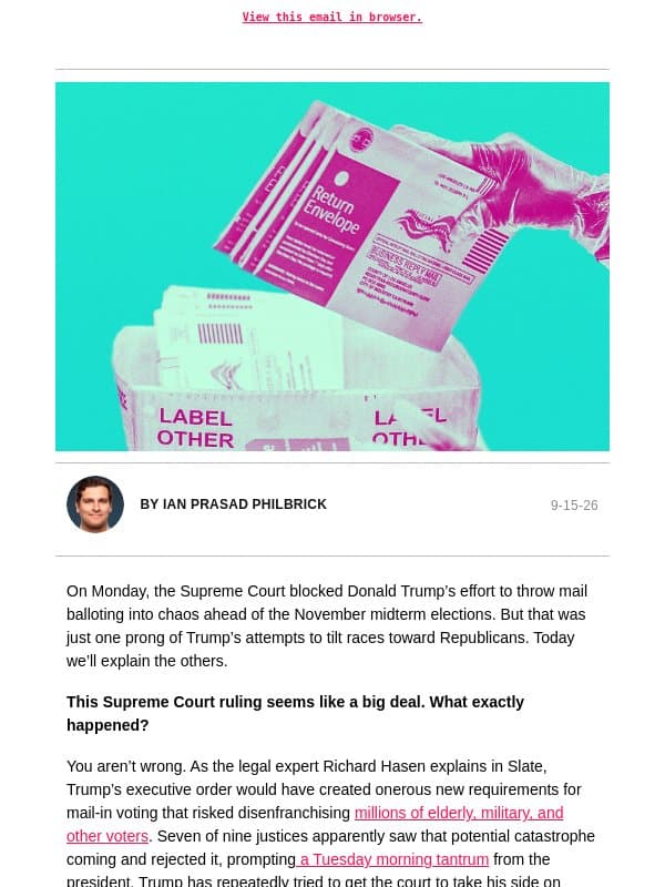 All the *other* ways Trump is attacking the midterms email from Slate