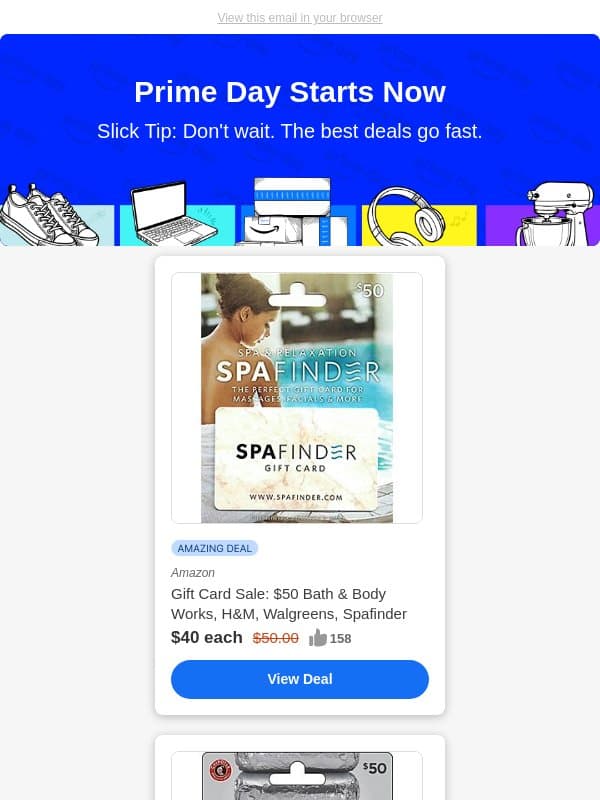 The wait is over: Prime Day deals are coming in hot email from Slickdeals