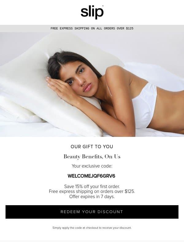 Welcome to slip® email from Slip