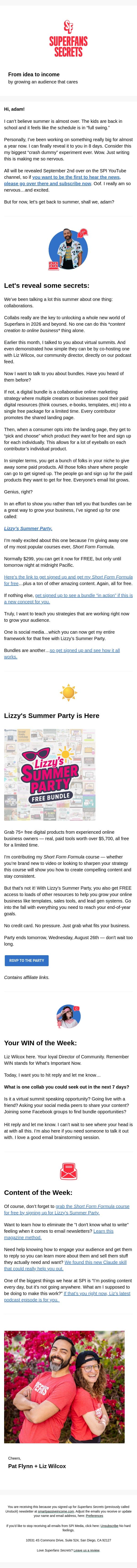 free if you want it email from Smart Passive Income screenshot