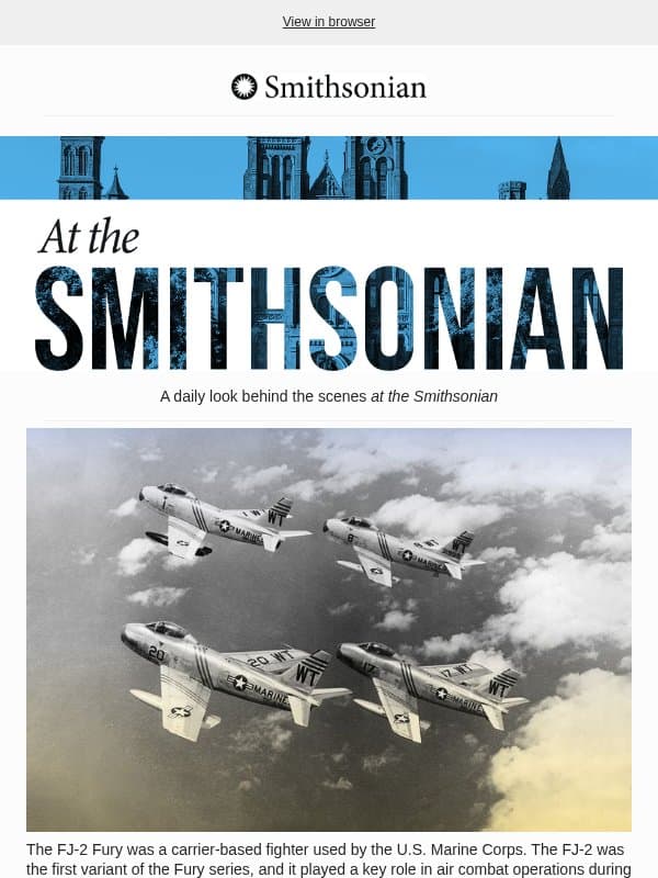 Today at the Smithsonian: The Red Devils Celebrate 100 Years of Service email from Smithsonian Magazine