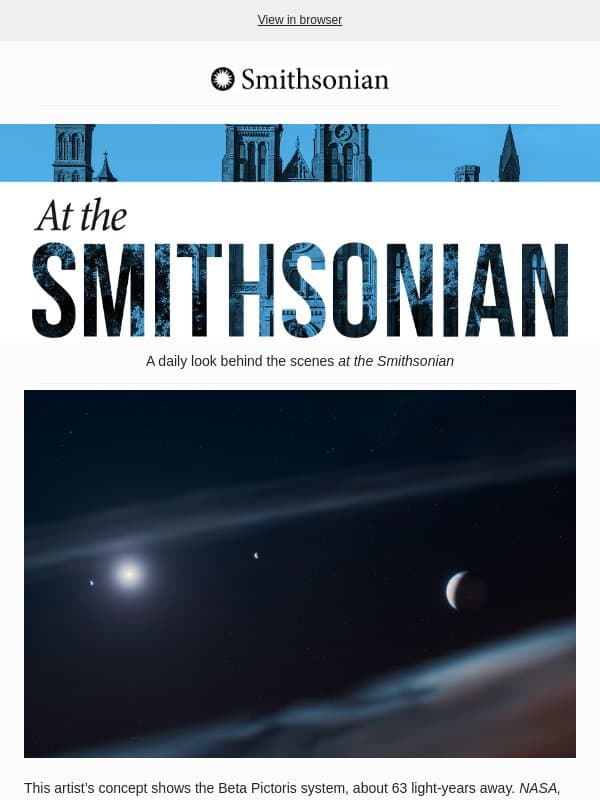 Today at the Smithsonian: Researchers May Have Directly Glimpsed an Exoplanet’s Magnetic Field for the First Time email from Smithsonian Magazine