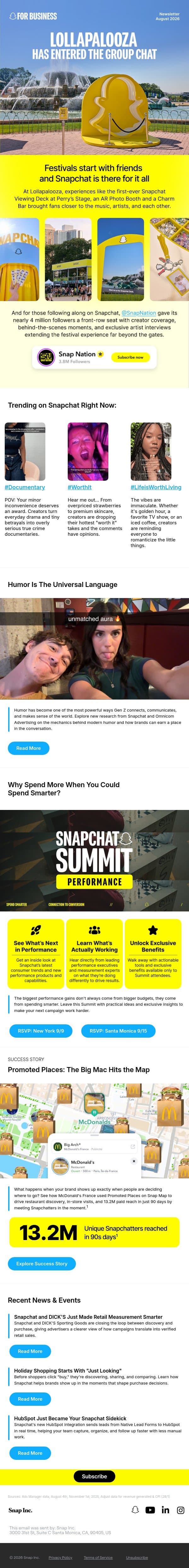 Get In on the Joke email from Snapchat screenshot