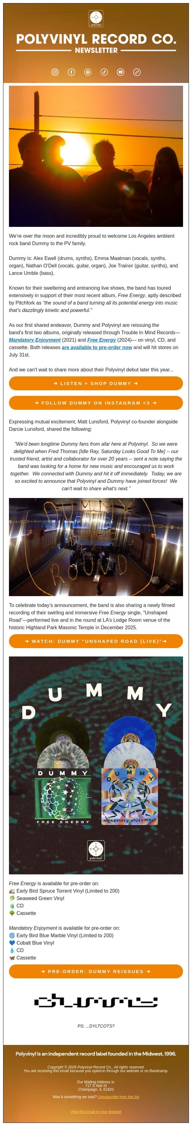 Welcome: Dummy 🌅 email from Sonder Living screenshot