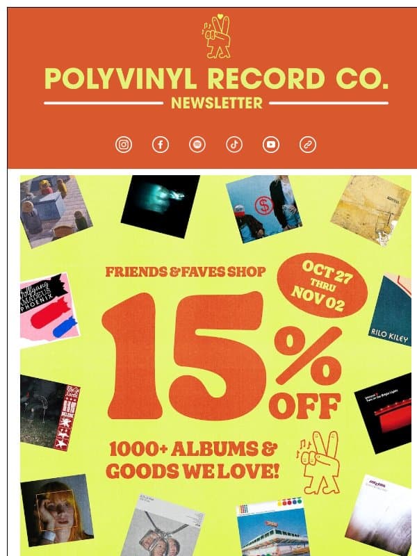 Save 15% Off: 1000+ Music & Merch Titles 🧡 email from Sonder Living