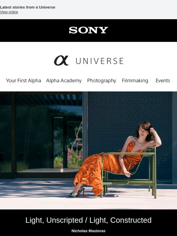 Expressive portrait photography with the Alpha 7R VI โ ฮฑ Universe Newsletter ๐ท email from Sony UK