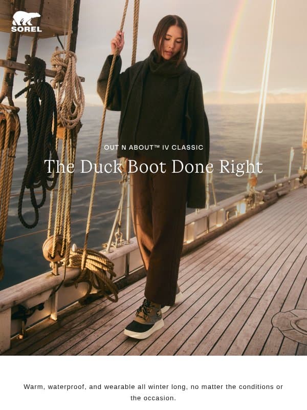 Spend All Winter Out N About email from Sorel