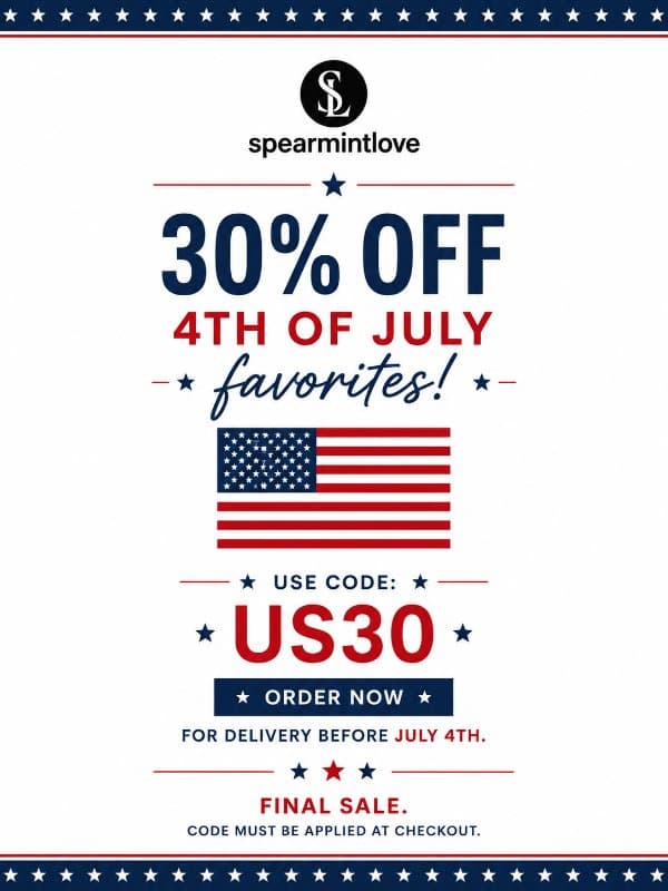 πΊπΈ 30% Off 4th of July Favorites email from SpearmintLOVE