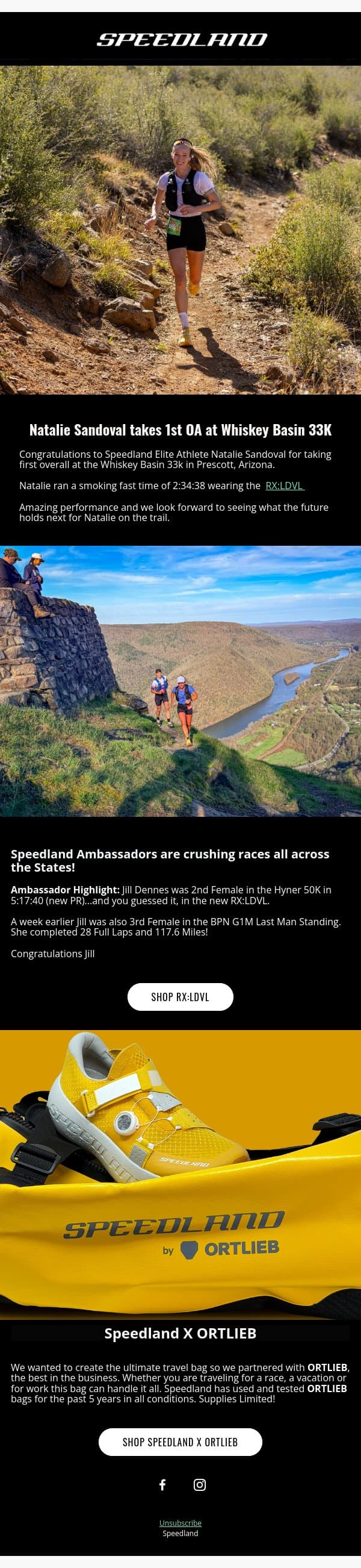 Race Ready! email from Speedland screenshot
