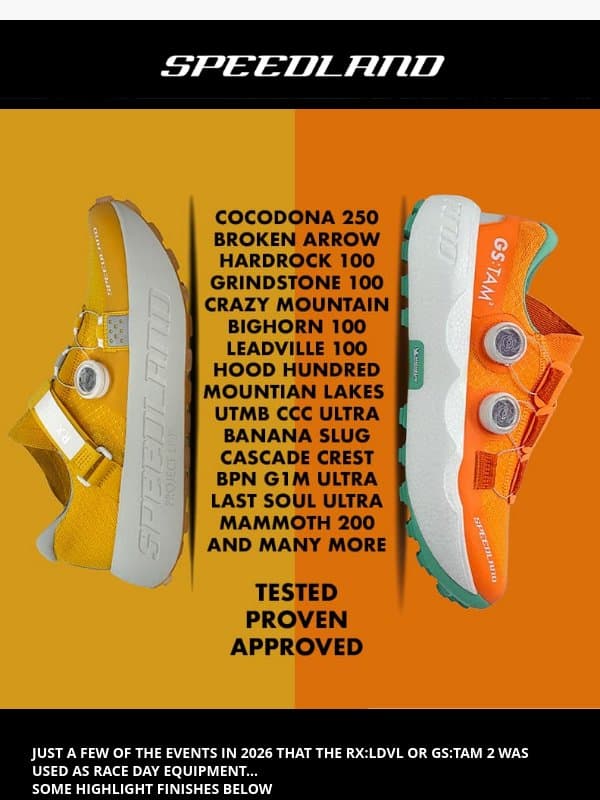 Gear Up: The Best Trail Equipment! email from Speedland