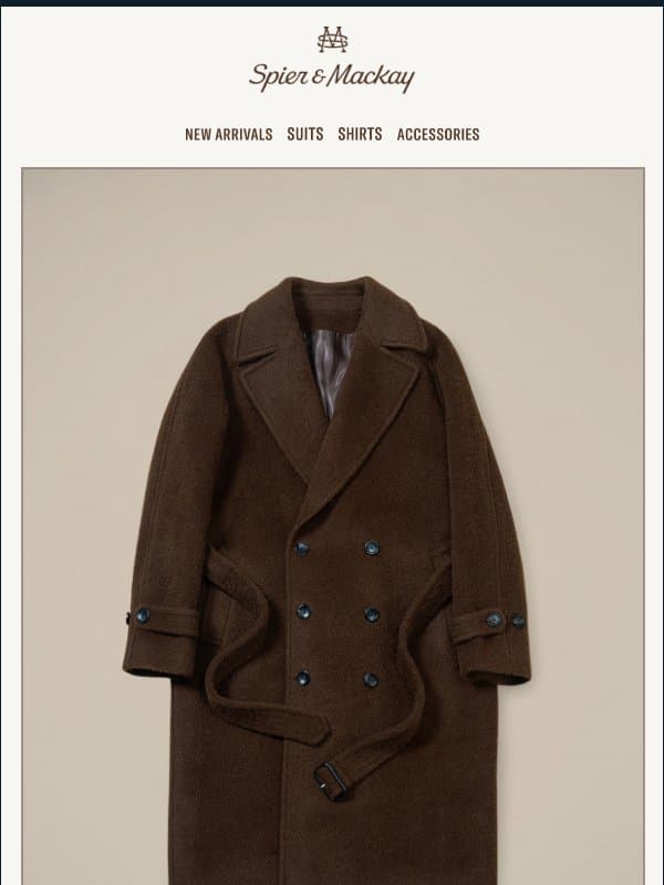 The Double-Breasted Overcoat email from Spier & Mackay