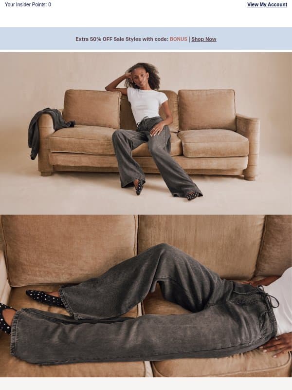 New at The Pant Bar email from Splendid