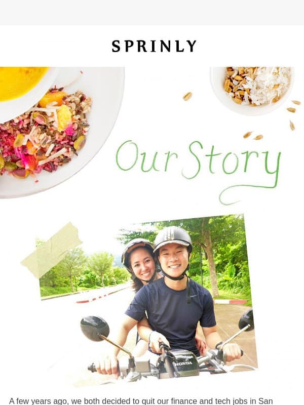 Ray and I started Sprinly to create something honestly healthy email from Sprinly