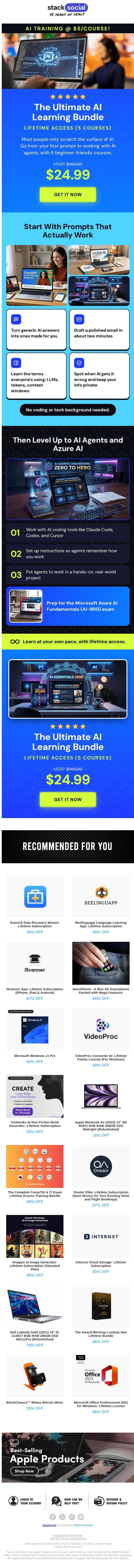 If AI Ghosted Your Degree, Here's What to Do email from StackSocial screenshot