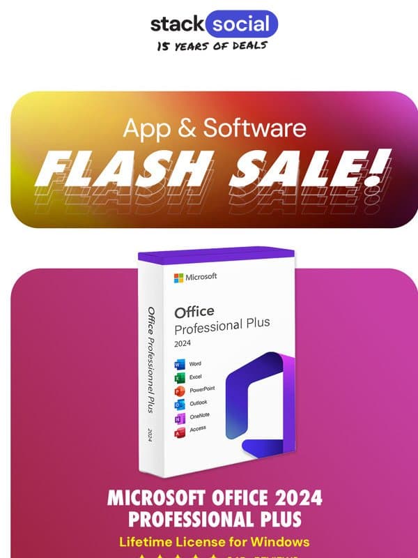 Apps & Software Deals π₯ 24 HOURS ONLY π₯ email from StackSocial