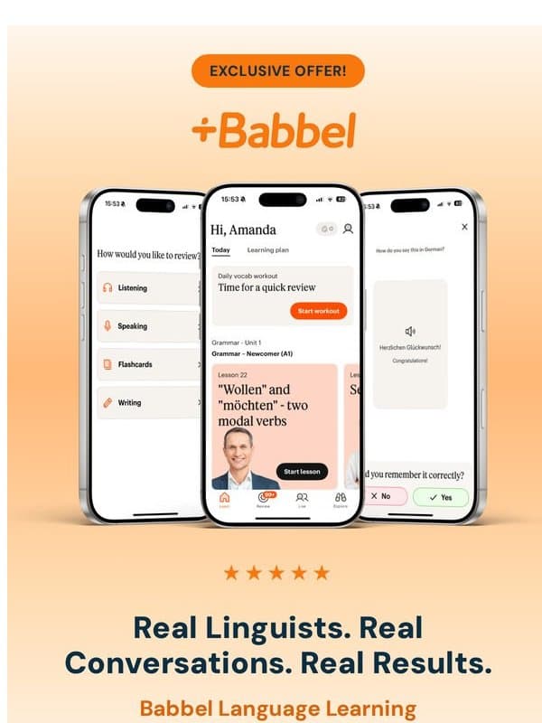 Babbel Lifetime Subs @ Unbeatable Price β email from StackSocial