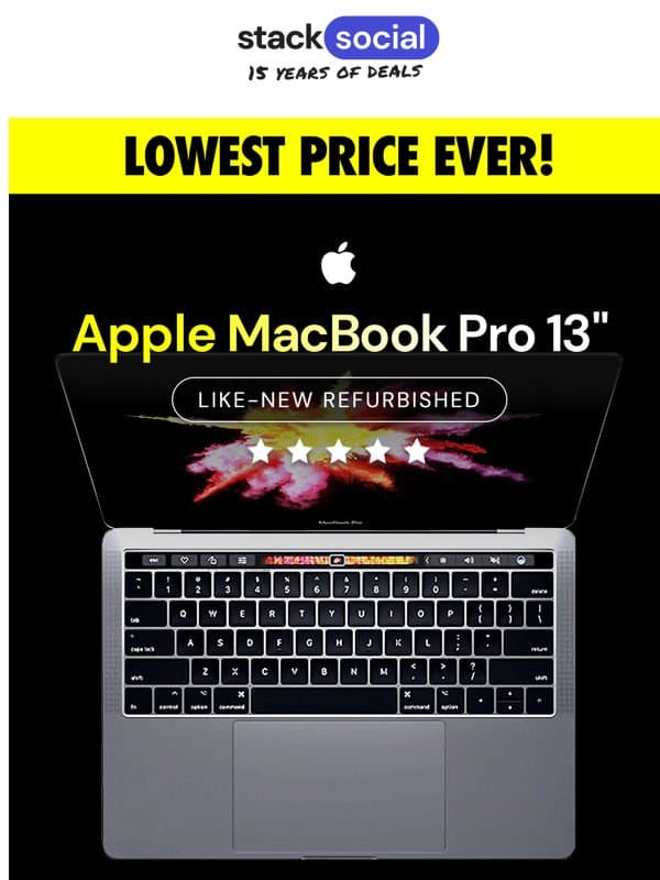 $1,500 MacBook Pro, Now Under $300 💻 email from StackSocial