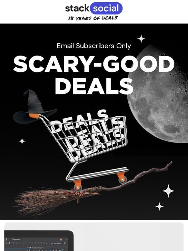 These Deals Are SCARY Good 🦇ྀི🌕 email from StackSocial