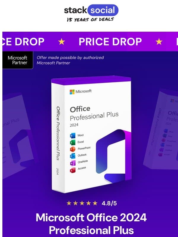 Microsoft Office 2024 Pro Plus @ $49.97 🕓 72 HOURS ONLY! 🕞 email from StackSocial