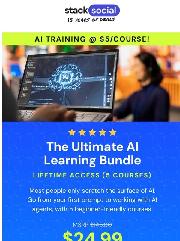 If AI Ghosted Your Degree, Here's What to Do email from StackSocial