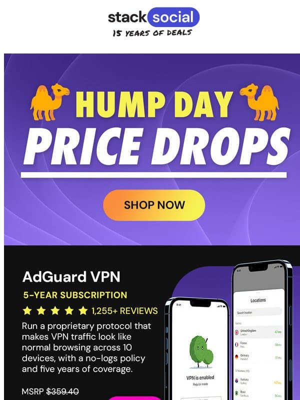iScanner @ $25 + 9 More Hump Day Price Drops! 🐫 email from StackSocial