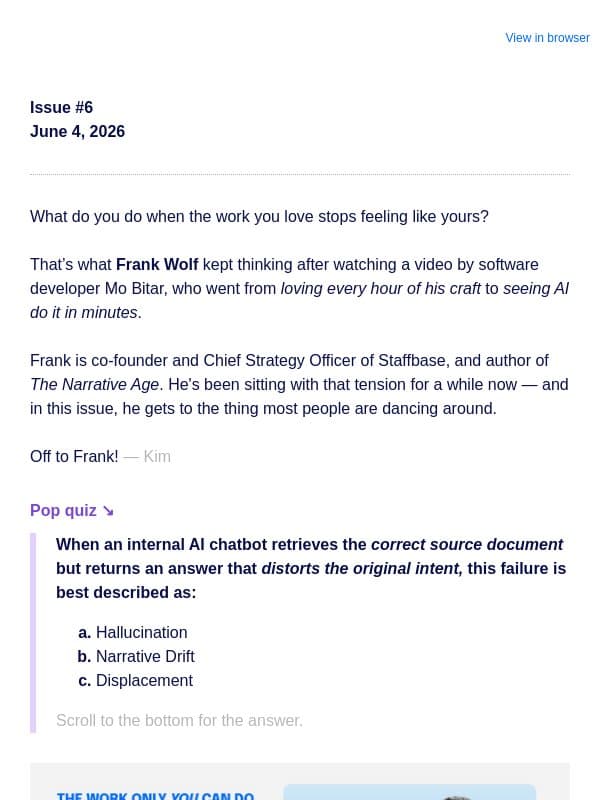 ✍️ The part of your job AI can't touch email from Staffbase