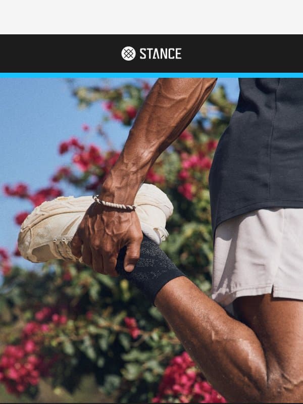 We're Hyped You're Here email from Stance