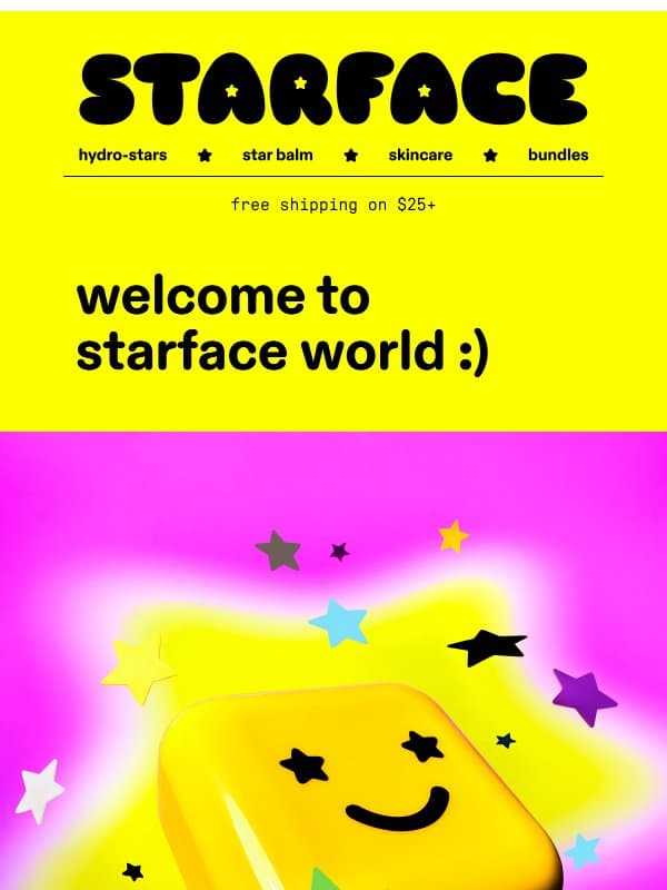 10% off the cutest stars 💫 email from Starface