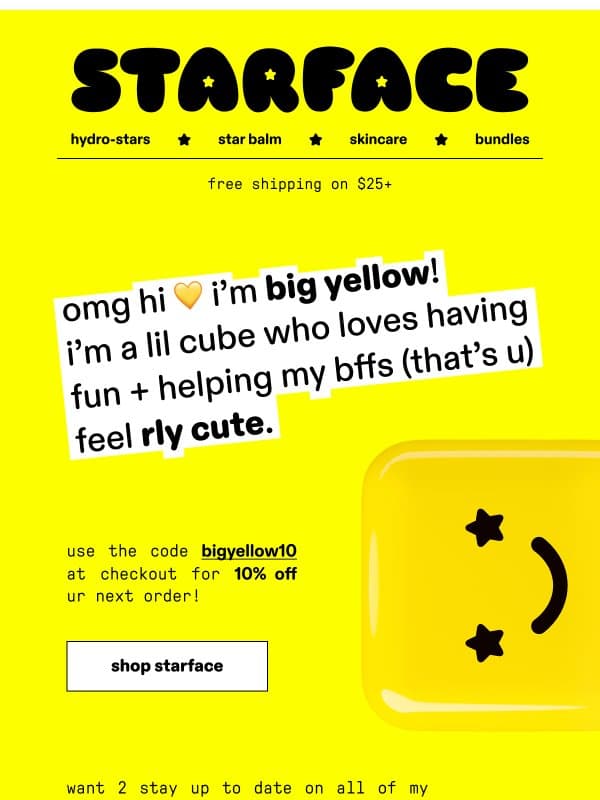 welcome 2 starface world β email from Starface