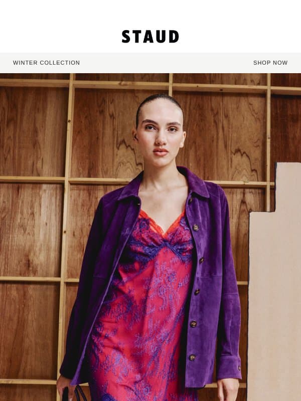 RED & PURPLE FOR EVERY OCCASION email from Staud