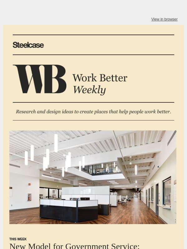 South Dakota is Reinventing Public Service email from Steelcase