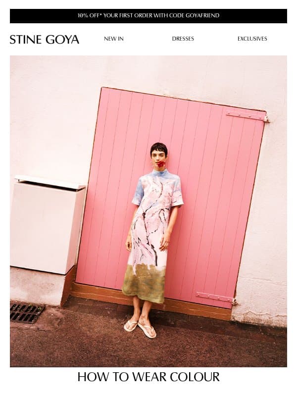 How to wear colour email from Stine Goya