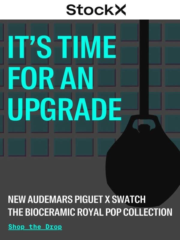 New Audemars Piguet x Swatch Collab email from StockX