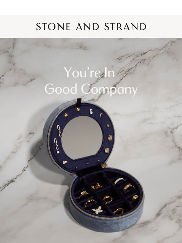 Welcome email from Stone and Strand