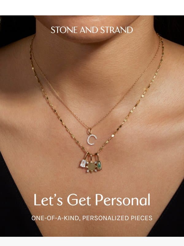 Personalized Jewelry email from Stone and Strand