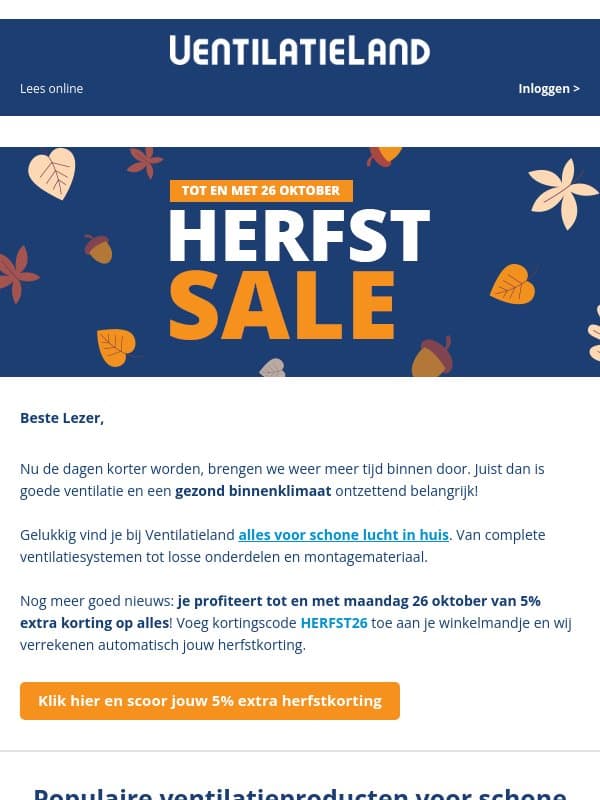 Onze herfstsale is begonnen!🍂 email from Stratifyd