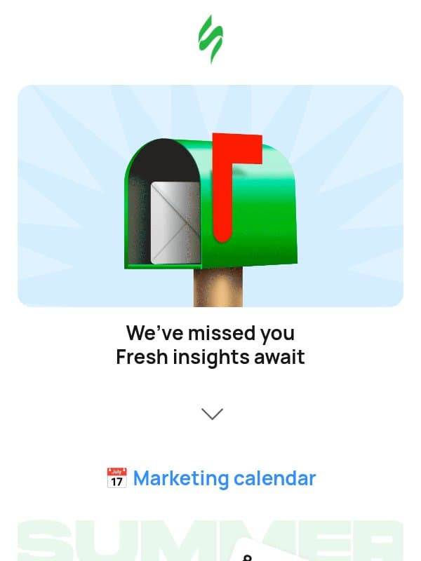 Reconnect with Us🔄❤️ email from Stripo