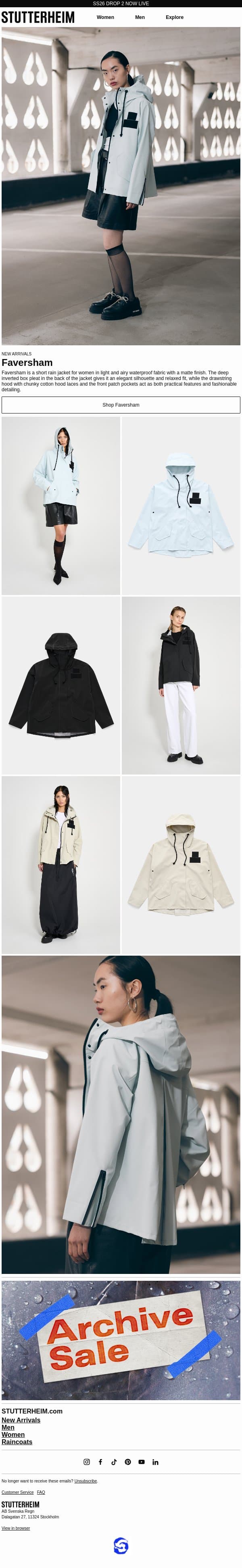 Introducing Faversham email from Stutterheim screenshot