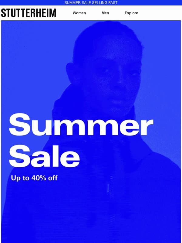 Summer Sale: Selling Fast email from Stutterheim