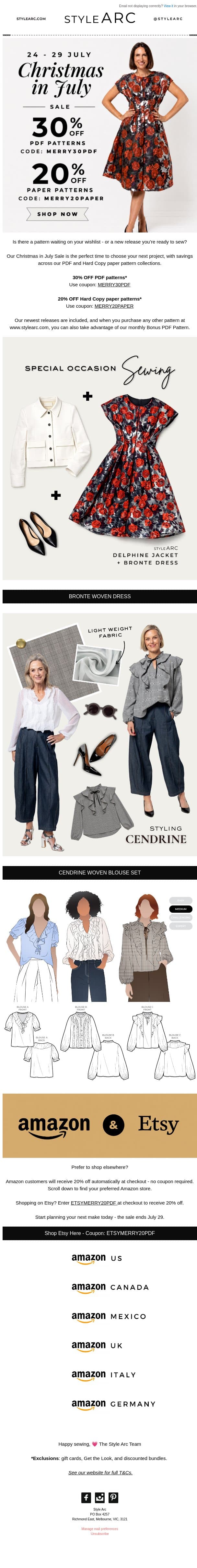 π Make Room for Something New email from Style Arc screenshot