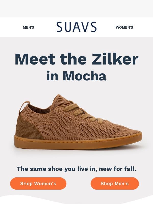 New color, who this? Say hello to Mocha 🤎 email from SUAVS