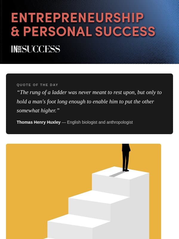 TGIF (Thank Goodness It's Feedback) email from Success Magazine