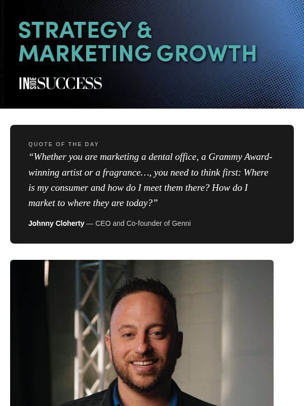 Monday's on Repeat 🎧 email from Success Magazine