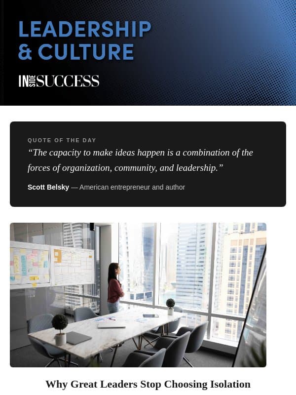 Something’s Draining Your Energy 🦇 email from Success Magazine